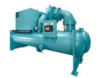 The YORK YZ Magnetic Bearing Centrifugal Chiller is energy efficient and uses the next-generation hydrofluoroolefin (HFO) refrigerant R-1233zd(E), with a global warming potential (GWP) of only 1. 